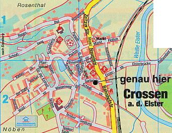Karte Crossen